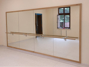 Zrkadlo do fitness sály / tanečnej / baletnej
